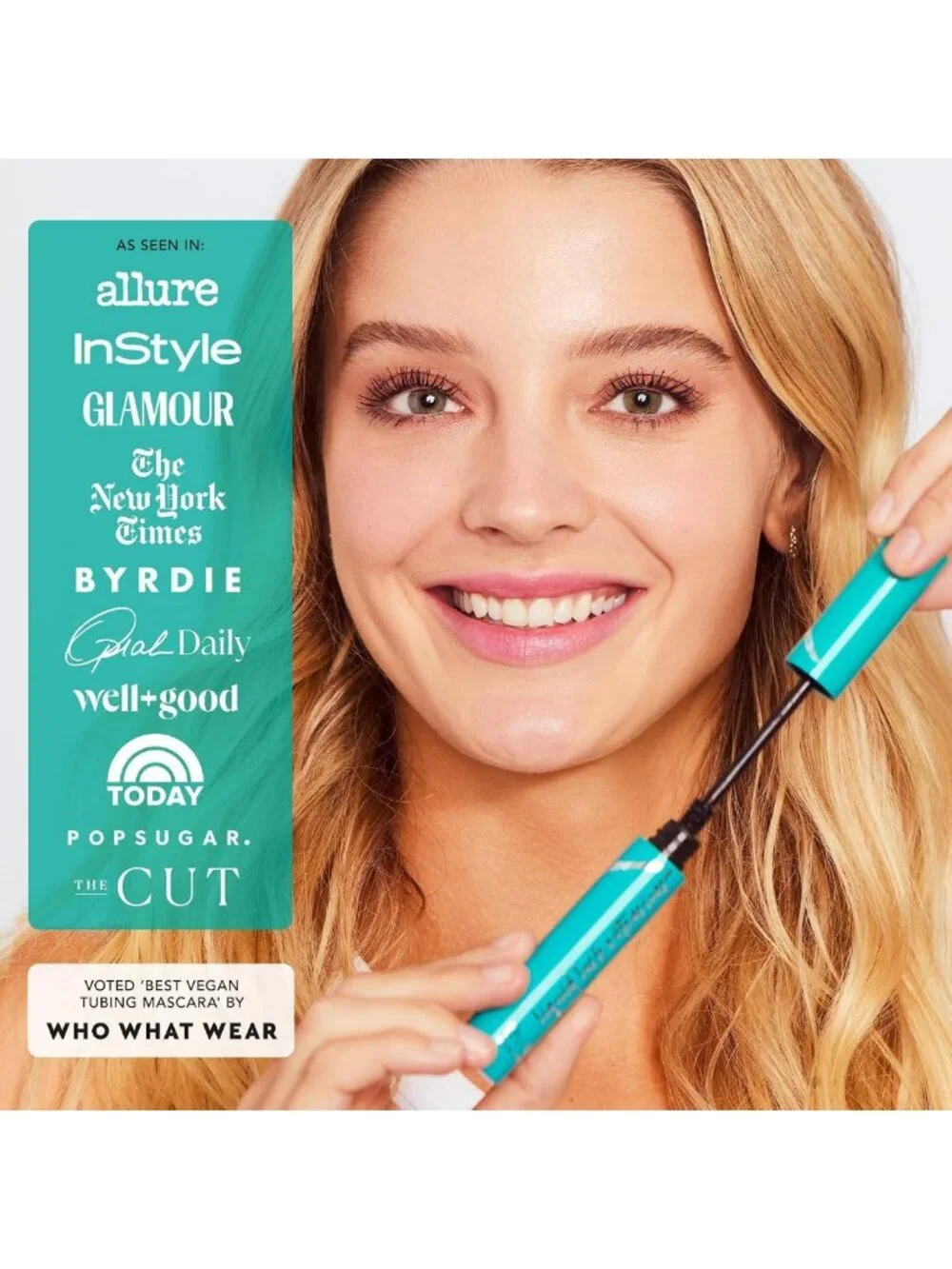 Lengthening & Volumizing Tubing Mascara - Smudge Proof, Washable, Vegan, Rich